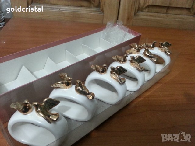 Порцеланови салфетници рингове халки пръстени за салфетки 