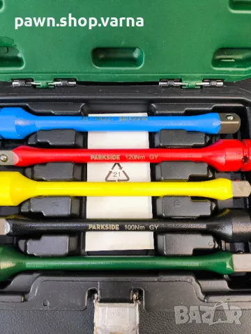 НОВ Комплект удължители 1/2" PARKSIDE Twist – 5 части, снимка 3 - Ключове - 50336761