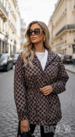 📌#Модел Gucci тип ветровка С М Л ХЛ размер Цена 110лв/56.24 € Еконт, снимка 2 - Якета - 52417576