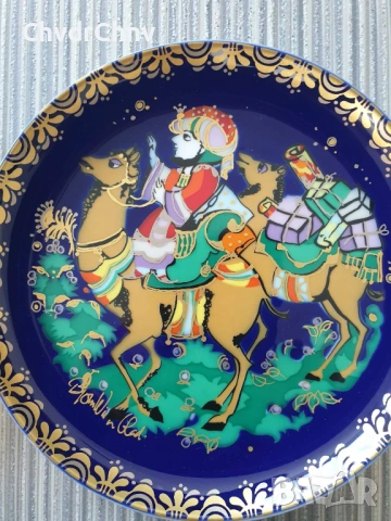 7бр чинии Rosenthal Sindbad/Розентал Синбад/Бавария немска колекционерска порцеланова чиния-картина, снимка 6 - Картини - 54342225
