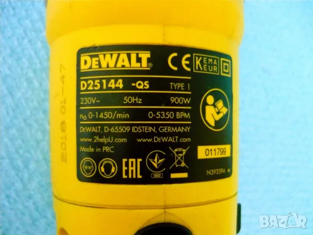 DeWALT D 25144 - мрежов перфоратор, снимка 7 - Перфоратори - 55847310
