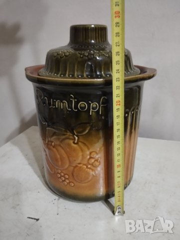 керамичен съд с капак, снимка 2 - Антикварни и старинни предмети - 44256818