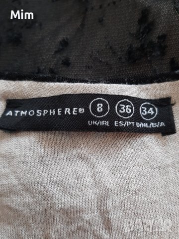 Atmosphere S Черна дълга рокля от дантелена и ефирен тюл, снимка 10 - Рокли - 40127447