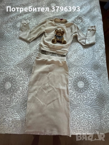 Комплект пола и блуза с мече