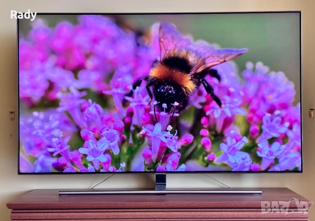 Телевизор SAMSUNG, 55”, QLED, Ultra 4K HD (3840 x 2160), снимка 2 - Телевизори - 53890377
