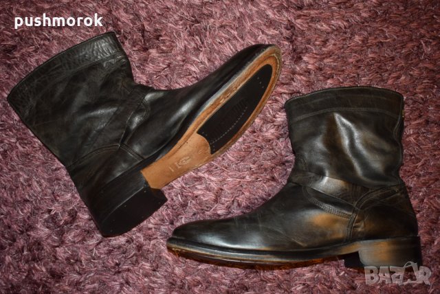 BELSTAFF Men's Leather Boots 46, снимка 6 - Мъжки боти - 34407955