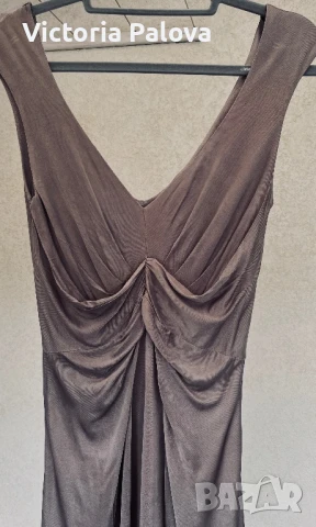 ZARA рокля цвят капучино MOROCCO, снимка 3 - Рокли - 50507890