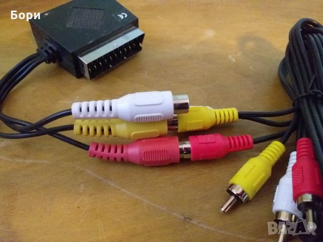 Кабел,приставка SCART / SCART / 3 чинч женско, снимка 9 - Плейъри, домашно кино, прожектори - 31830442