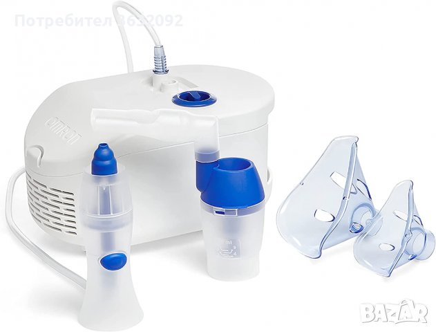 Аерозолен компресорен инхалатор Omron X102 Total Небулайзер с назален душ, снимка 3 - Медицинска апаратура - 39554007