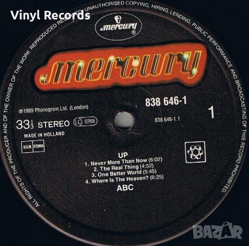 Грамофонна плоча ABC ‎– Up, снимка 4 - Грамофонни плочи - 32097888