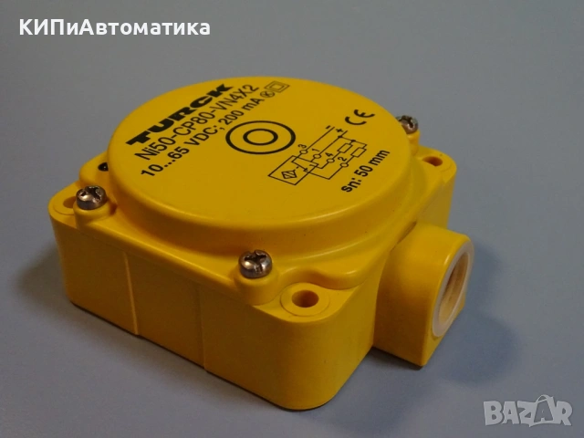 индуктивен сензор TURCK Ni50-CP80-VN4X2 Proximity Sensor 10-65VDC, снимка 5 - Резервни части за машини - 54218516
