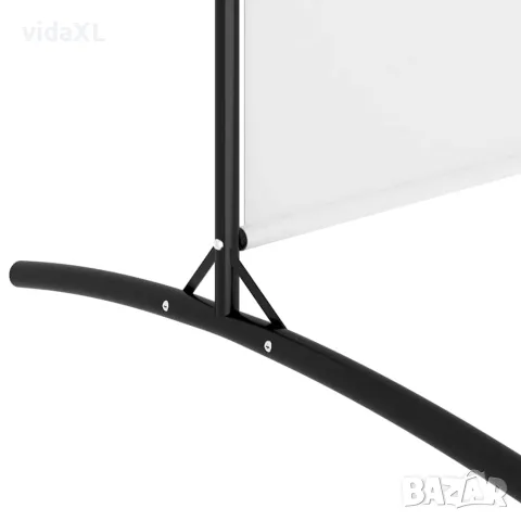 vidaXL Параван за стая, бял, 3 панела, 525x180 см, плат, снимка 6 - Паравани - 56147203