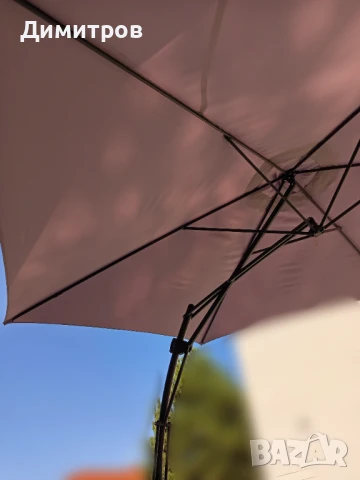 Градински чадър тип кокиче 3 метра, снимка 5 - Градински мебели, декорация  - 51316709