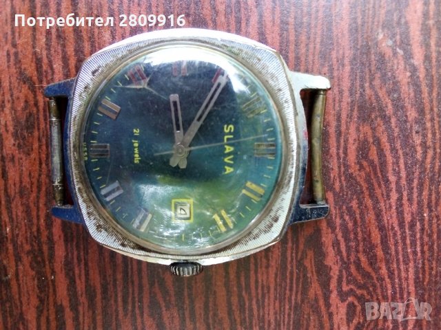 Стар съветски часовник слава , снимка 3 - Антикварни и старинни предмети - 33888557