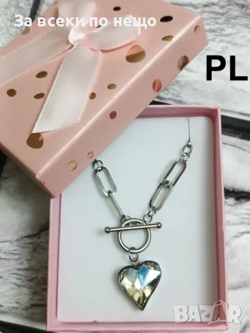 Масивно колие от неръждаема стомана с голям циркони сърце + подаръчна кутия Код P130, снимка 7 - Колиета, медальони, синджири - 49335724