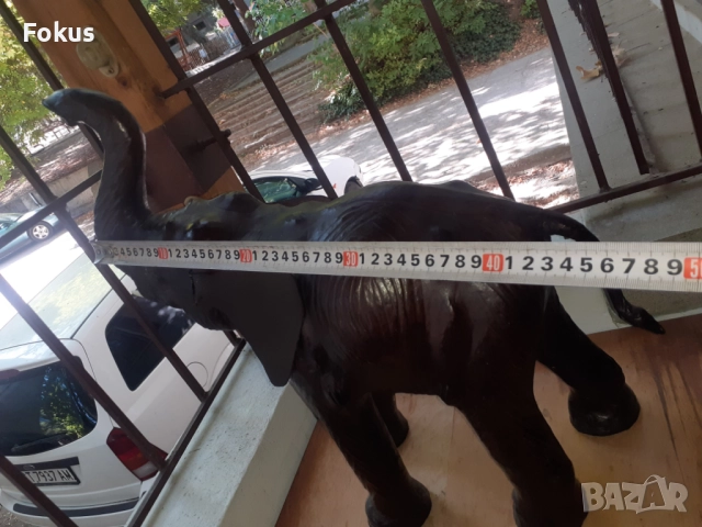 Голям кожен слон играчка слонче, снимка 6 - Антикварни и старинни предмети - 51825185