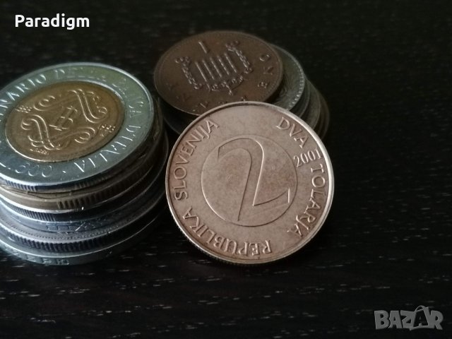 Монета - Словения - 2 толара | 2001г.