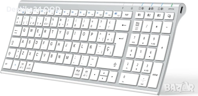 Безжична Bluetooth клавиатура за компютър таблет телефон