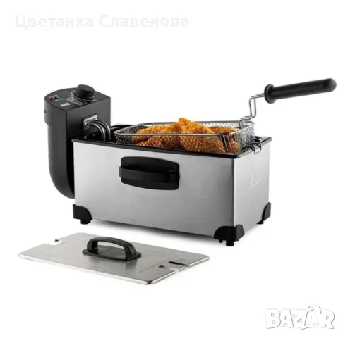 Фритюрник Muhler DF-3030IX 3.0 Л, неръждаема стомана, снимка 4 - Фритюрници - 55802827