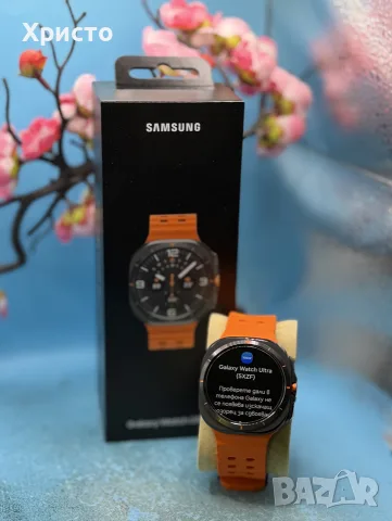 Samsung Galaxy Watch Ultra (2025), 47mm, LTE, 64GB, Titanium Gray + Orange Band, снимка 4 - Смарт часовници - 55784688