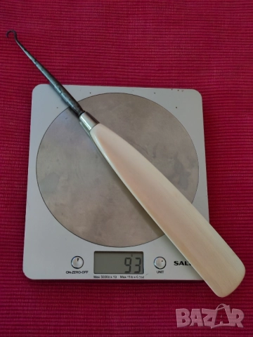 Комплект тоалетни принадлежности от слонова кост със сребърен монограм. , снимка 14 - Антикварни и старинни предмети - 51655159