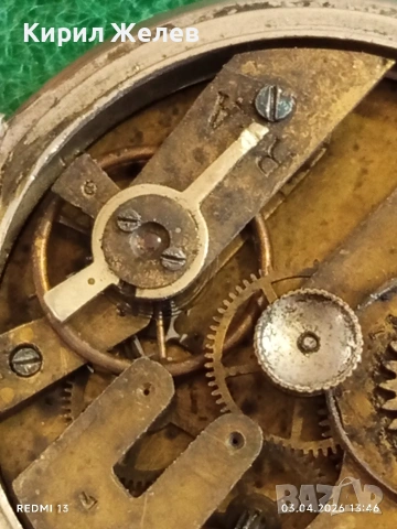 Джобен часовник керамичен циферблат,римски цифри рядък за КОЛЕКЦИОНЕРИ 51717, снимка 7 - Антикварни и старинни предмети - 54078183