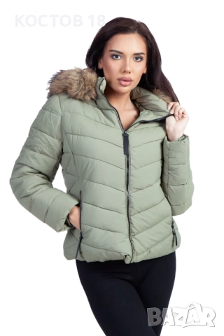 Дамско зимно шушляково яке – 4256, снимка 6 - Якета - 52500746