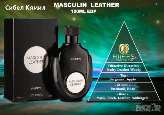 Уникален мъжки Арабски парфюм Masculin Leather RiiFFS Eau De Parfum 100ml. , снимка 4 - Мъжки парфюми - 42815299