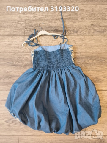 Дънкова рокля S-M , снимка 3 - Рокли - 52658618