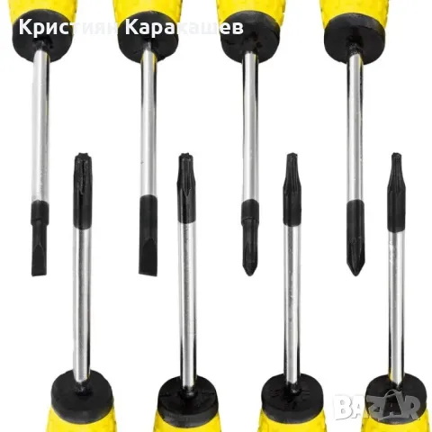 Комплект отвертки и битове 100 части , STAHLMAYER , снимка 3 - Отвертки - 50079872