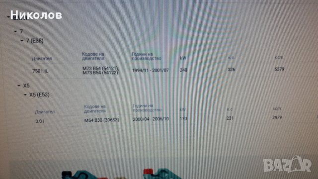КН Филтър за Х5(Е53), 7(Е38), снимка 4 - Части - 31638085