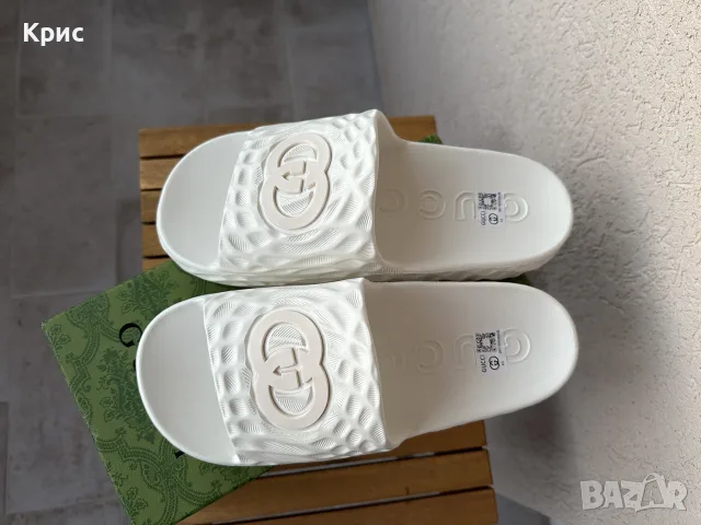 Мъжки чехли Gucci, снимка 4 - Мъжки чехли - 55891000