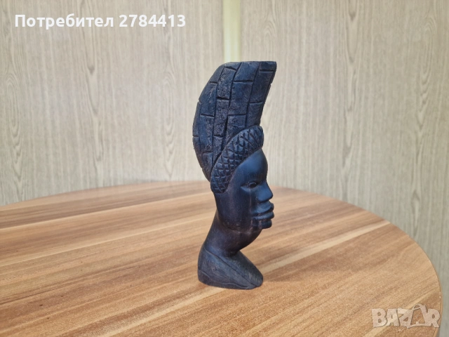 Африканска статуетка / дърворезба 24 см., снимка 2 - Статуетки - 54363354
