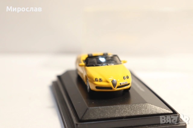 SCHUCO?? H0 1/87 ALFA ROMEO SPIDER КОЛИЧКА КАМИОН МОДЕЛ, снимка 3 - Колекции - 53201210