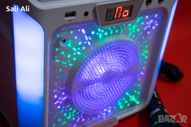 Singing Machine Groove караоке система Bluetooth LED светлини RCA, снимка 3 - Караоке - 52724710
