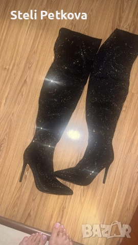 Уникални Бляскавк Ботуши , снимка 6 - Дамски ботуши - 52508765