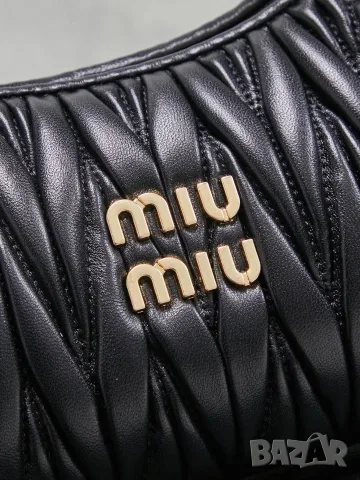 Miu Miu Wander Matelassé Bag – Black, снимка 5 - Чанти - 56467758