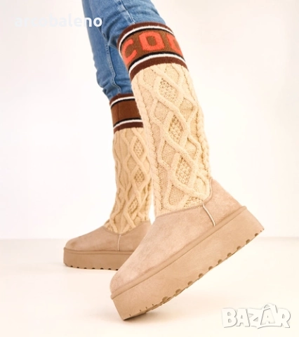 Дамски високи снежни ботуши на платформа от Coo, 3цвята , снимка 9 - Дамски ботуши - 52165223