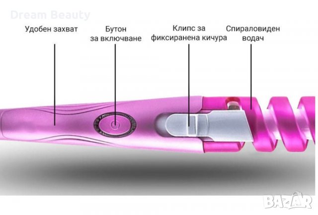 Професионална маша за коса за перфектни къдрици, снимка 2 - Продукти за коса - 38725885