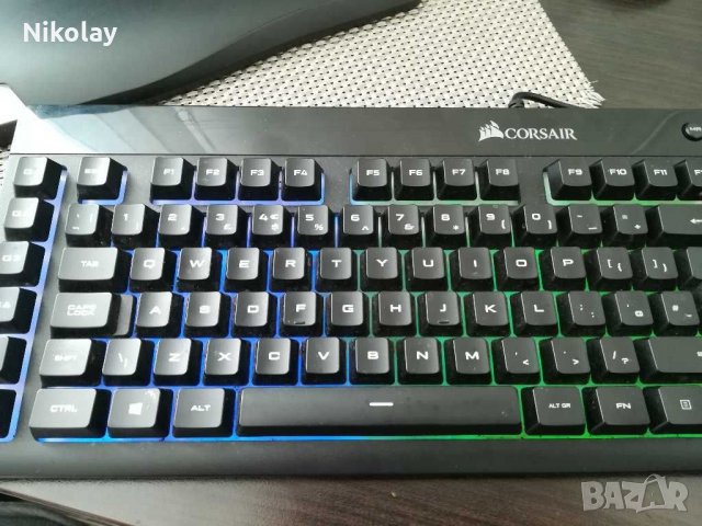 Продавам клавиатура CORSAIR K55 RGB с проблем, снимка 3 - Клавиатури и мишки - 30896836