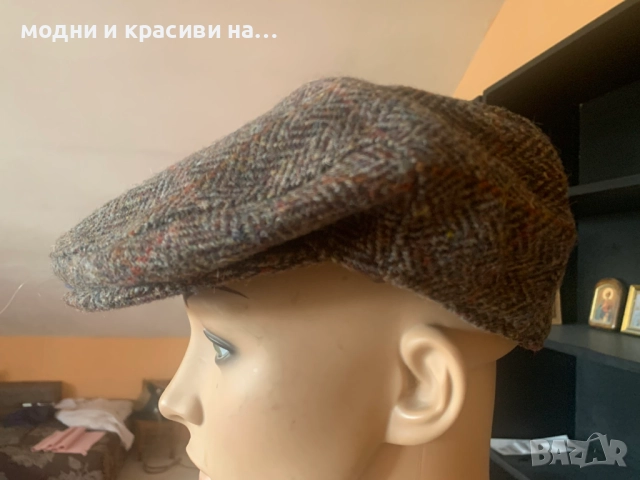 Kаскет на британския барнд Harris Teed- вълна, снимка 3 - Шапки - 52735965
