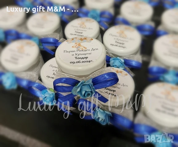 Подаръци за гости -  бурканчета със свещ