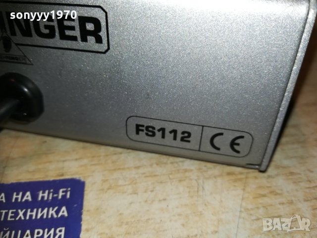behringer fs112 педал с кабел-2010202005, снимка 11 - Други - 30494161