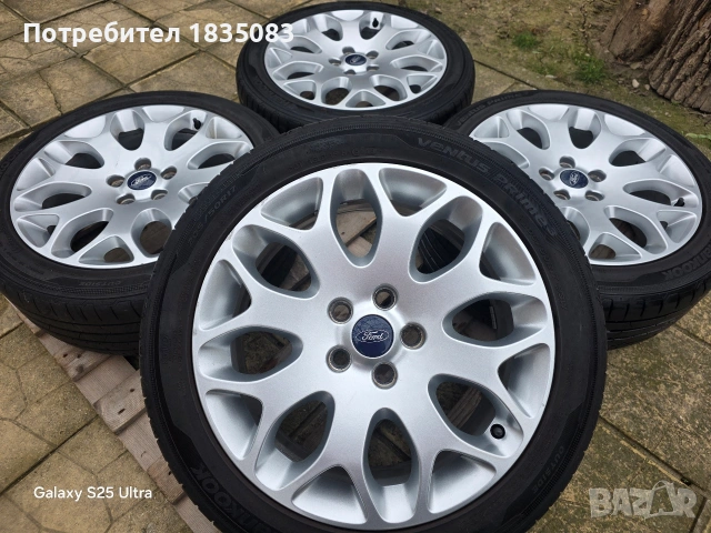 Лети джанти 17ки 5х108 Ford + летни гуми 205/50/17