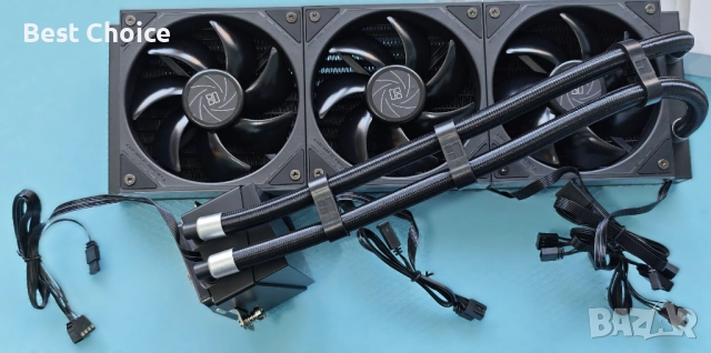 Thermalright Frozen Infinity 360 BLACK CPU течен охладител, тройни PWM вентилатори, снимка 5 - Други - 52704381