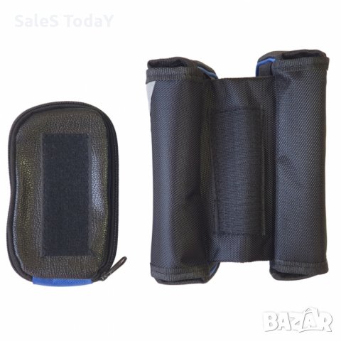 Двойна чантичка за велосипед и отделение за телефон, черен, снимка 3 - Аксесоари за велосипеди - 32009315