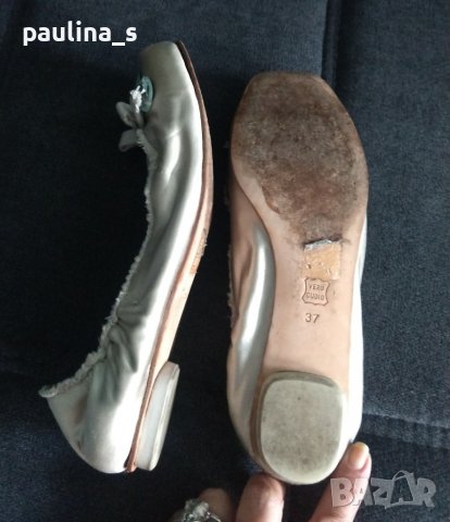 Балеринки от естествена кожа и коприна "Apepazza"® / N37, снимка 8 - Дамски елегантни обувки - 37343341