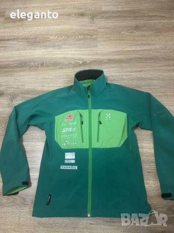 Мъжко Soft Shell яке Haglofs Green Power Shield Windstopper Polartec Mock , S размер , снимка 2 - Якета - 52144813