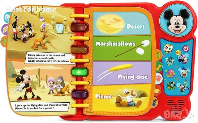 VTech Мики Маус - Интерактивна книга за изследване и учене , снимка 3 - Образователни игри - 50629993