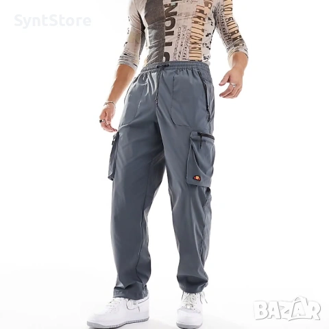 Мъжки карго панталон Ellesse "Squadron" – Streetwear & Utility (Сив)